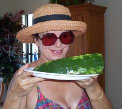 A Watermellon Eating Mom!